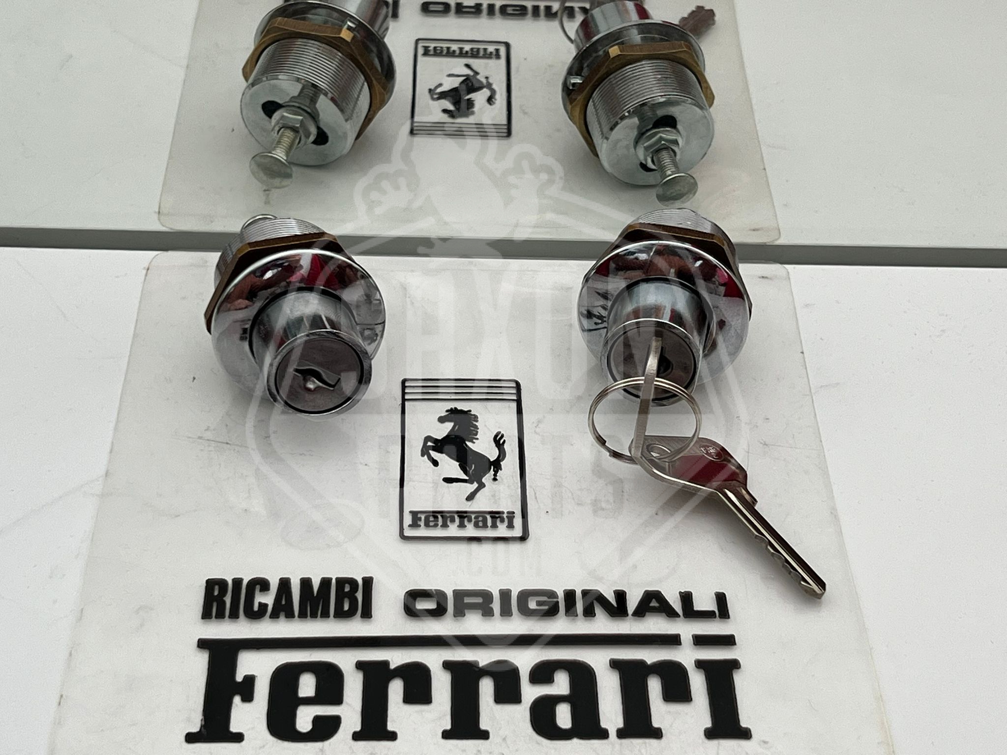 1962-64 Ferrari 250 GTO door lock barrels with keys.