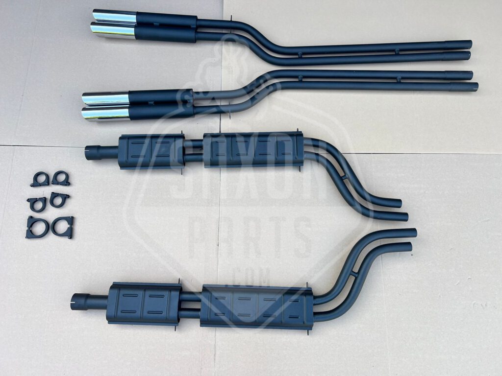 Abarth exhaust assembly for Ferrari 250 PF Coupe SII (painted)